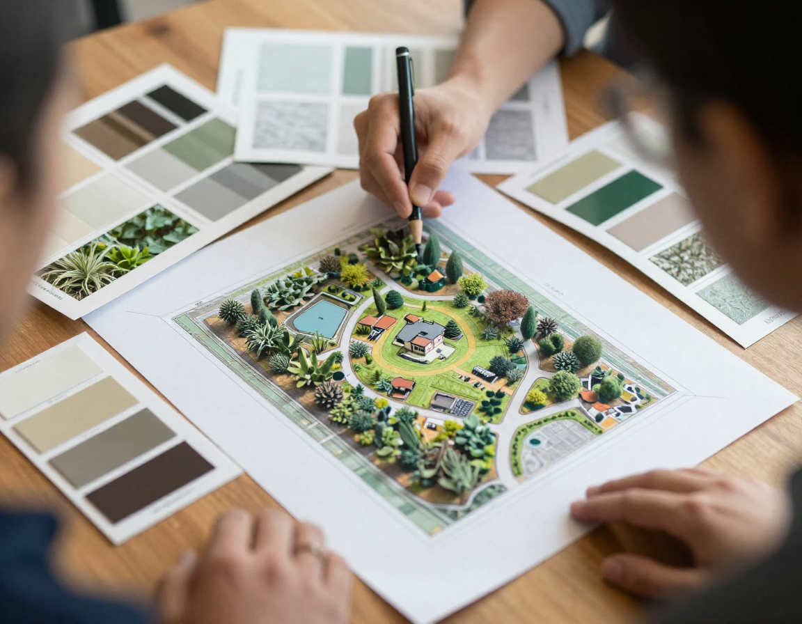Professional landscape design consultation
